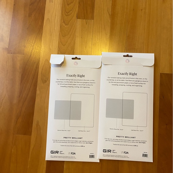 GIR Sprinkles Half Sheet Silicone Baking Mats (2) 12” x 17” NIB - Picture 2 of 4